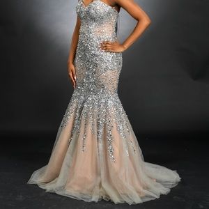 sparkly prom/pageant dress